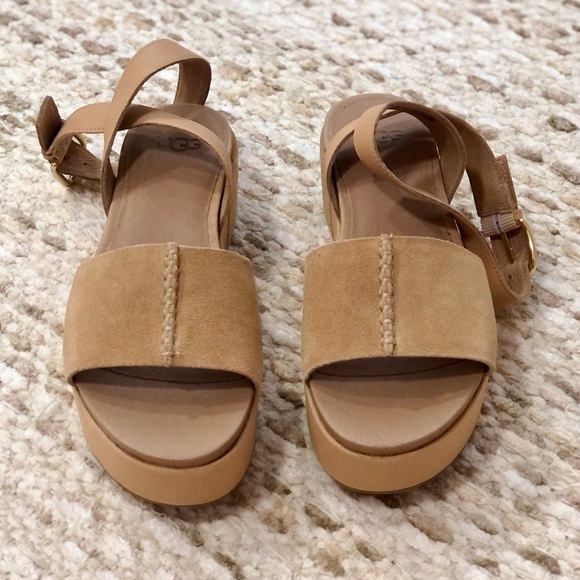 NIB UGG W Chapala Platform Wdg Sandal, SZ:6 & 6.5 - Picture 2 of 4